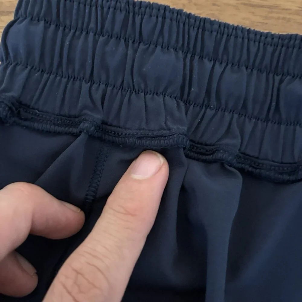 Lululemon Womens Hotty Hot Shorts (FIT LIKE A 2) Tennis Preppy Gym*LINER REMOVED